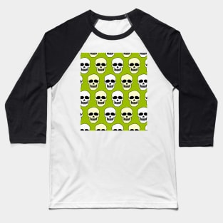 Skull pattern Baseball T-Shirt